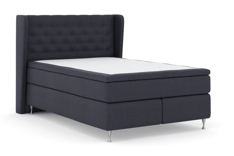 Select No 6 Komplet Sengepakke 160x200 Fast Memory/Pocket - Blå/Sølv - Møbler - Senge - Komplet sengepakke