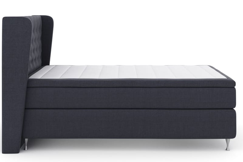 Select No 6 Komplet Sengepakke 160x200 Fast Memory/Pocket - Blå/Sølv - Møbler - Senge - Komplet sengepakke