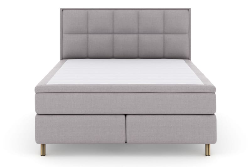 Select No 6 Komplet Sengepakke 160x200 Fast Memory/Pocket - Lysegrå/Kobber - Møbler - Senge - Kontinentalsenge