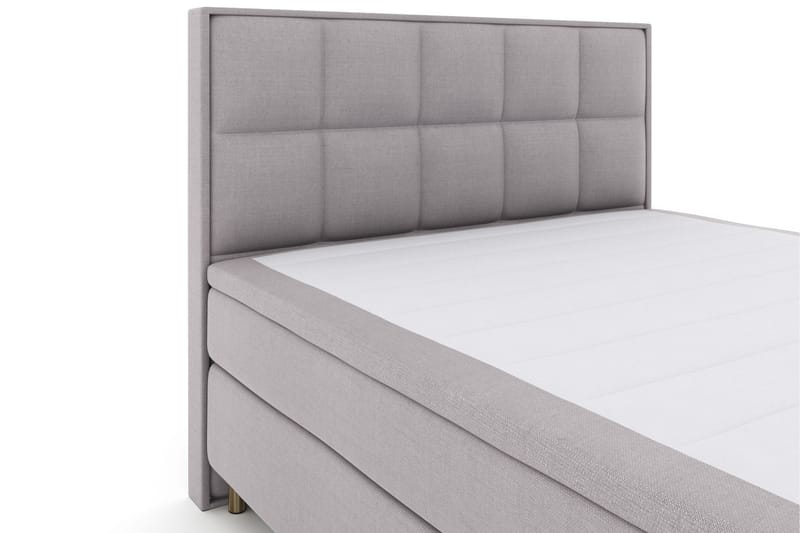 Select No 6 Komplet Sengepakke 160x200 Fast Memory/Pocket - Lysegrå/Kobber - Møbler - Senge - Kontinentalsenge