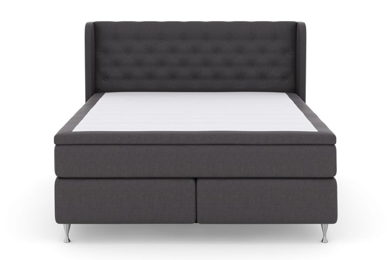 Select No 6 Komplet Sengepakke 160x200 Fast Memory/Pocket - Mørkegrå/Sølv - Møbler - Senge - Komplet sengepakke