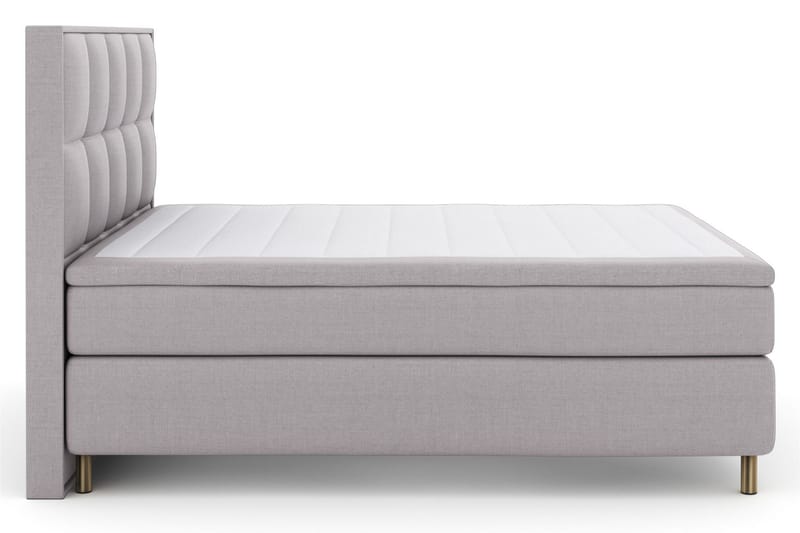 Select No 6 Komplet Sengepakke 160x200 Fast Watergel - Lysegrå/Kobber - Møbler - Senge - Komplet sengepakke