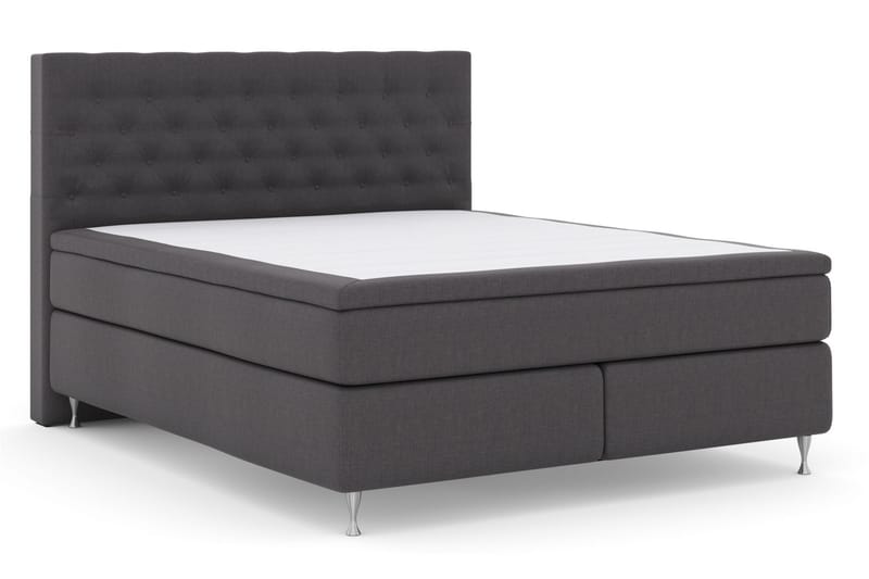 Select No 6 Komplet Sengepakke 160x200 Fast Watergel - Mørkegrå/Sølv - Møbler - Senge - Komplet sengepakke