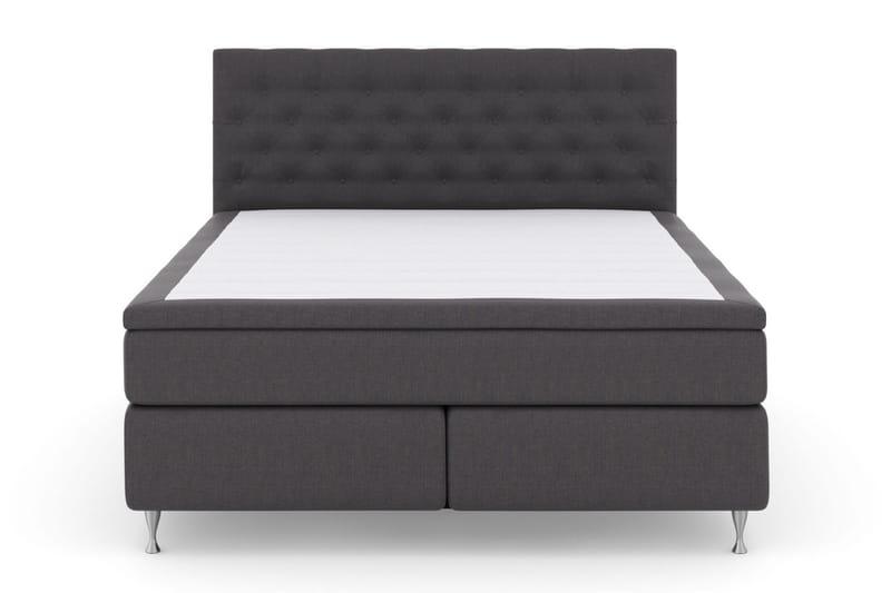 Select No 6 Komplet Sengepakke 160x200 Fast Watergel - Mørkegrå/Sølv - Møbler - Senge - Kontinentalsenge