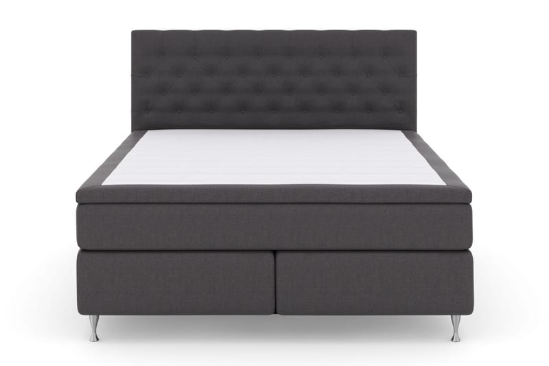 Select No 6 Komplet Sengepakke 160x200 Fast Watergel - Mørkegrå/Sølv - Møbler - Senge - Komplet sengepakke