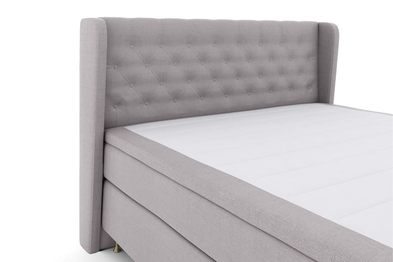 Select No 6 Komplet Sengepakke 160x200 F/M Latex/Memory - Lysegrå/Guld - Møbler - Senge - Kontinentalsenge