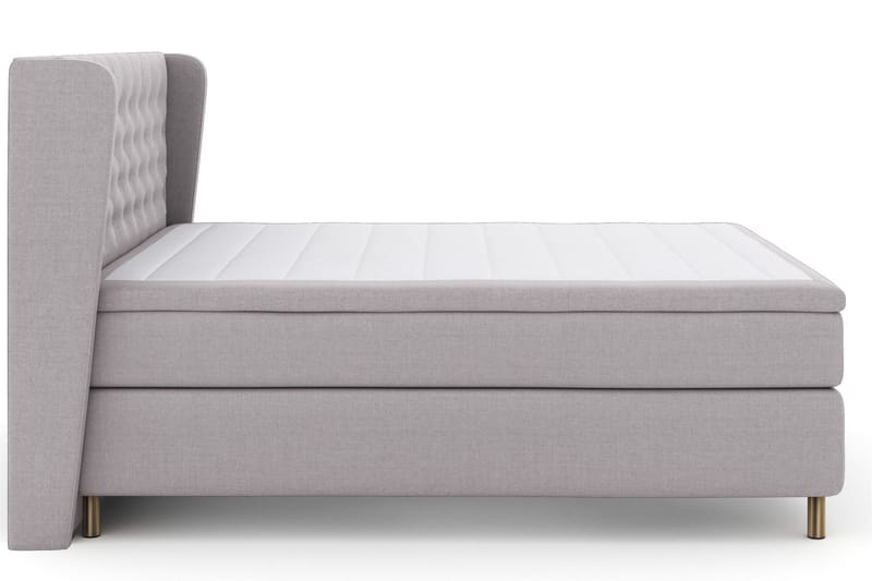 Select No 6 Komplet Sengepakke 160x200 F/M Latex/Memory - Lysegrå/Kobber - Møbler - Senge - Kontinentalsenge