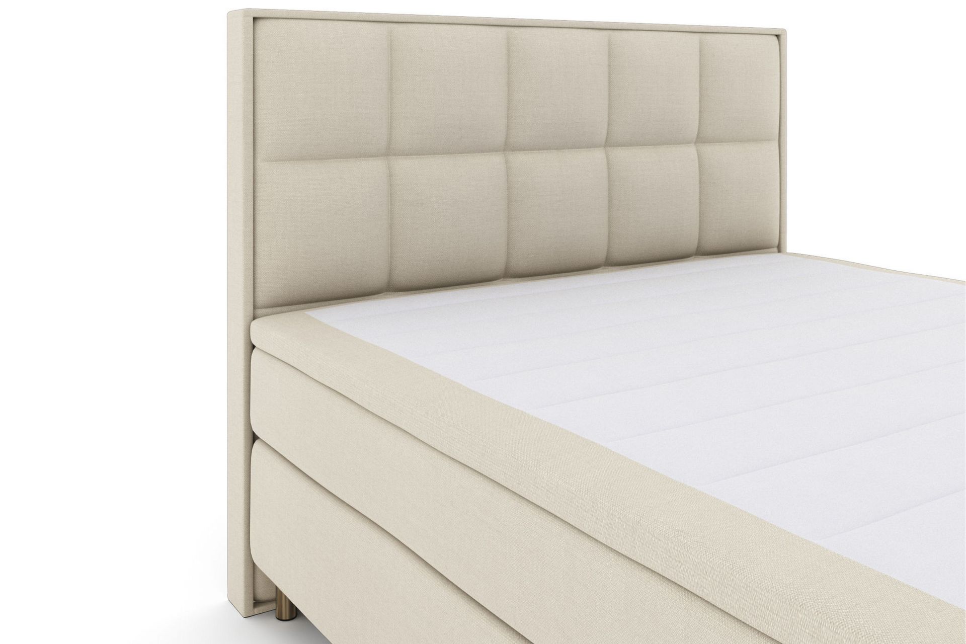 Select No 6 Komplet Sengepakke 180x200 Fast Memory/Pocket - Beige/Kobber - Møbler - Senge - Komplet sengepakke