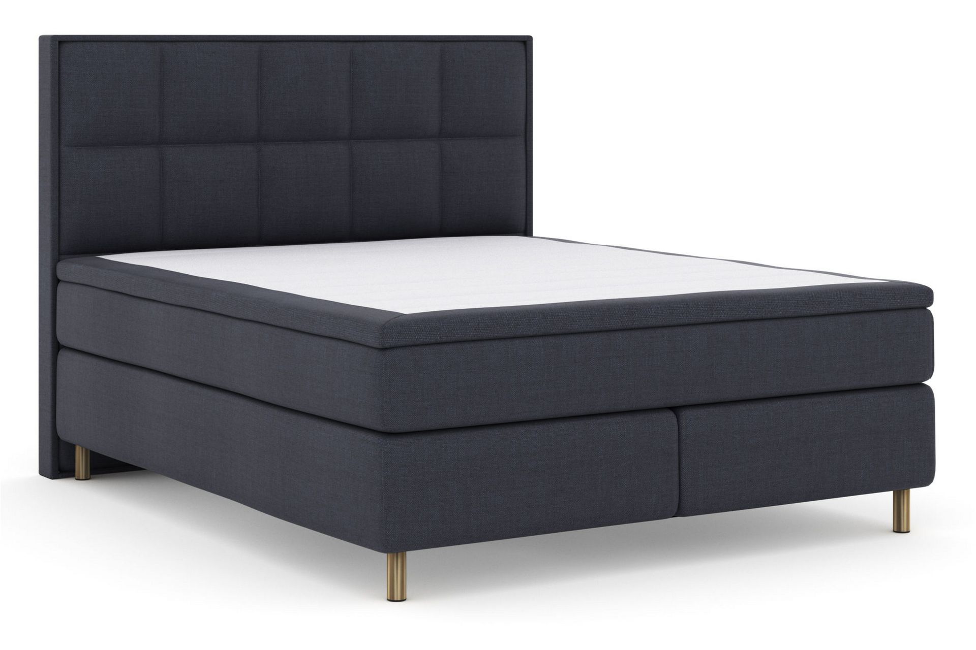 Select No 6 Komplet Sengepakke 180x200 Fast Memory/Pocket - Blå/Kobber - Møbler - Senge - Komplet sengepakke