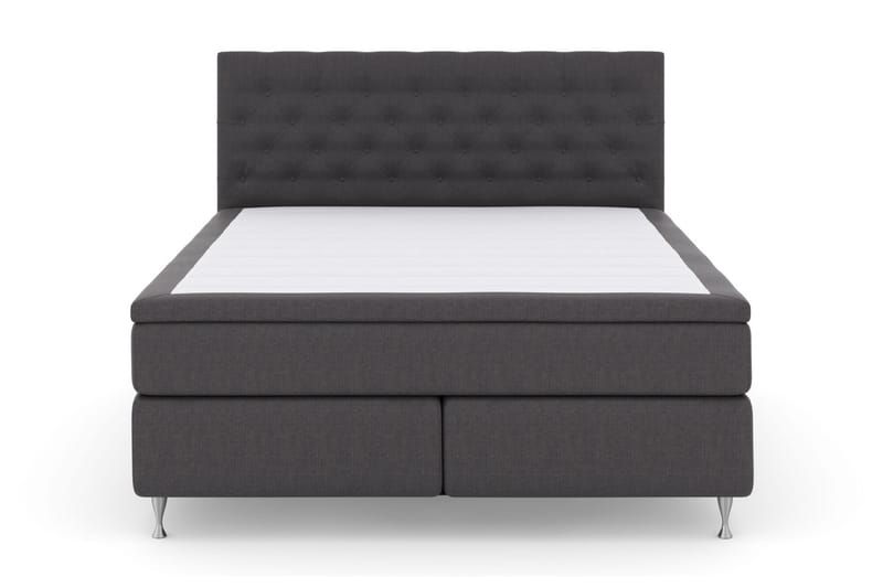 Select No 6 Komplet Sengepakke 180x200 Fast Memory/Pocket - Mørkegrå/Sølv - Møbler - Senge - Komplet sengepakke