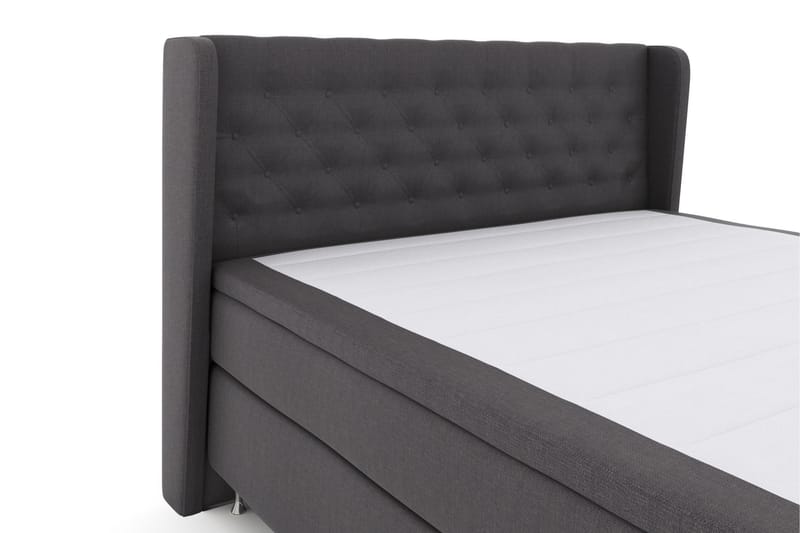 Select No 6 Komplet Sengepakke 180x200 Fast Memory/Pocket - Mørkegrå/Sølv - Møbler - Senge - Kontinentalsenge