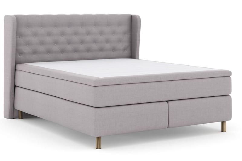 Select No 6 Komplet Sengepakke 180x200 Fast Watergel - Lysegrå/Kobber - Møbler - Senge - Kontinentalsenge