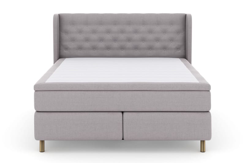 Select No 6 Komplet Sengepakke 180x200 Fast Watergel - Lysegrå/Kobber - Møbler - Senge - Kontinentalsenge