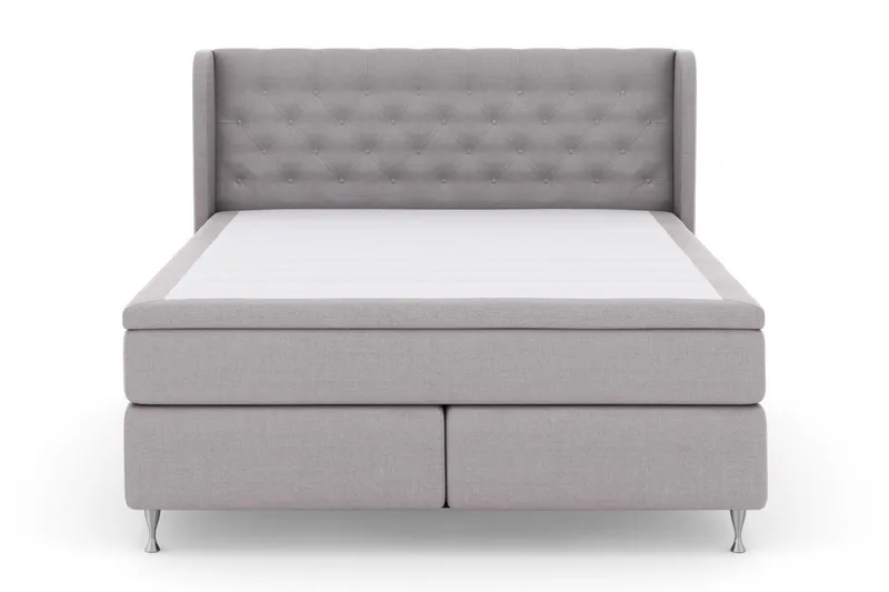 Select No 6 Komplet Sengepakke 180x200 Fast Watergel - Lysegrå/Sølv - Møbler - Senge - Kontinentalsenge