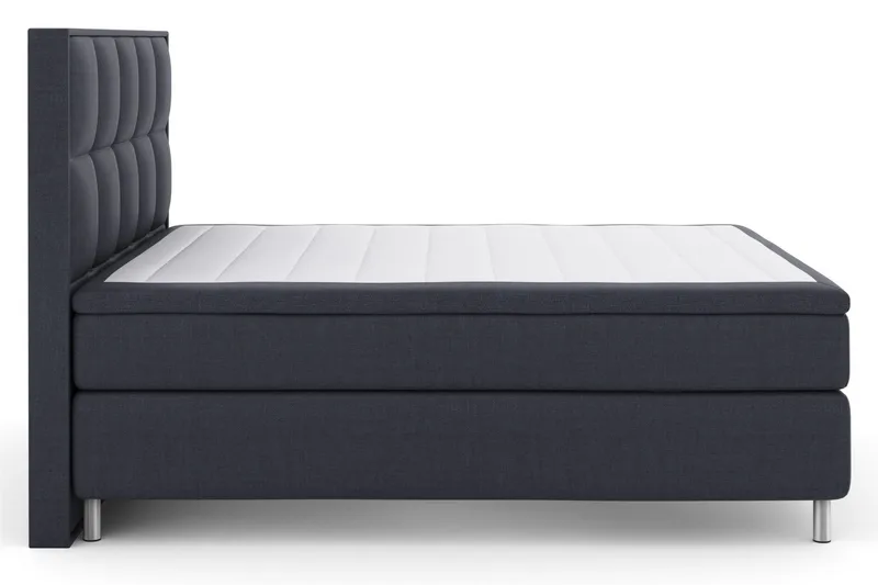 Select No 6 Komplet Sengepakke 180x200 F/M Latex/Memory - Blå/Metal - Møbler - Senge - Kontinentalsenge