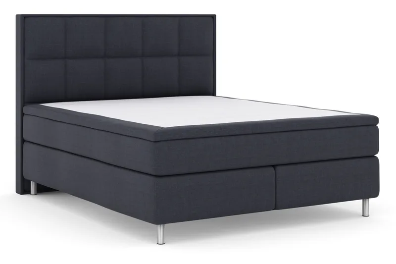 Select No 6 Komplet Sengepakke 180x200 F/M Latex/Memory - Blå/Metal - Møbler - Senge - Kontinentalsenge