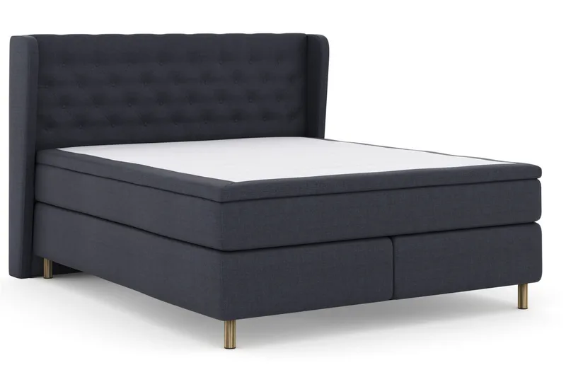 Select No 6 Komplet Sengepakke 180x200 F/M Memory/Pocket - Blå/Kobber - Møbler - Senge - Kontinentalsenge