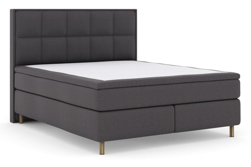 Select No 6 Komplet Sengepakke 180x200 F/M Memory/Pocket - Mørkegrå/Kobber - Møbler - Senge - Komplet sengepakke
