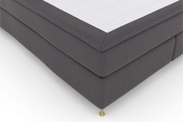 Select No 6 Komplet Sengepakke 180x200 Medium Memory/Pocket - Mørkegrå/Guld - Møbler - Senge - Komplet sengepakke