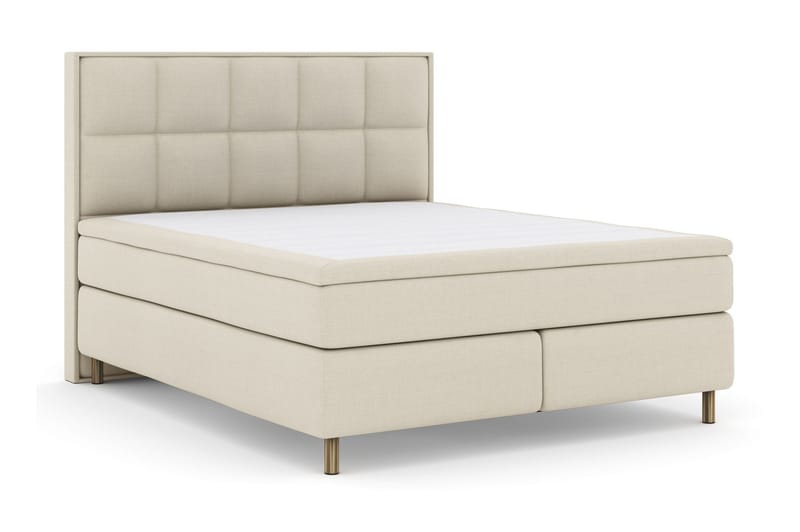 Select No 6 Komplet Sengepakke 210x210 Fast Watergel - Beige/Kobber - Møbler - Senge - Komplet sengepakke