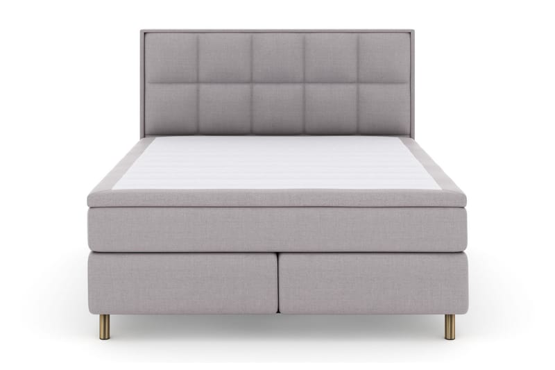 Select No 6 Komplet Sengepakke 210x210 Fast Watergel - Lysegrå/Kobber - Møbler - Senge - Komplet sengepakke