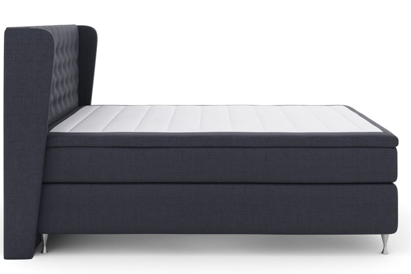 Select No 6 Komplet Sengepakke 210x210 Fast/Medium Watergel - Blå/Sølv - Møbler - Senge - Kontinentalsenge