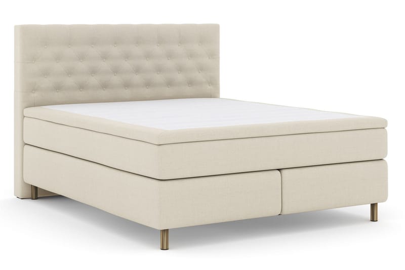 Select No 6 Komplet Sengepakke 210x210 F/M Memory/Pocket - Beige/Kobber - Møbler - Senge - Kontinentalsenge
