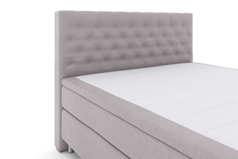 Select No 6 Komplet Sengepakke 210x210 Medium Latex/Memory - Lysegrå/Metal - Møbler - Senge - Komplet sengepakke