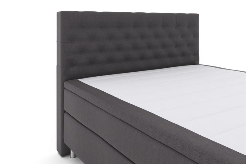 Select No 6 Komplet Sengepakke 210x210 Medium Latex/Memory - Mørkegrå/Metal - Møbler - Senge - Komplet sengepakke