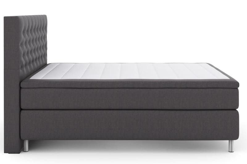 Select No 6 Komplet Sengepakke 210x210 Medium Latex/Memory - Mørkegrå/Metal - Møbler - Senge - Komplet sengepakke