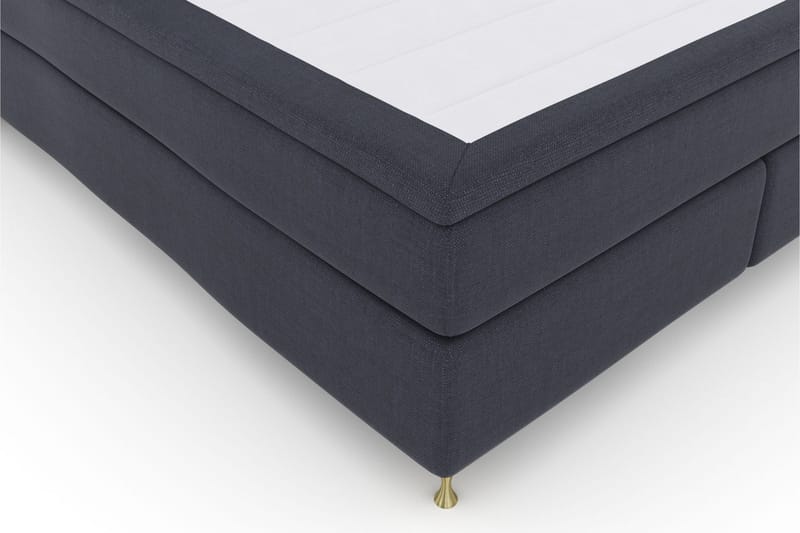 Select No 6 Komplet Sengepakke 210x210 Medium Memory/Pocket - Blå/Guld - Møbler - Senge - Komplet sengepakke