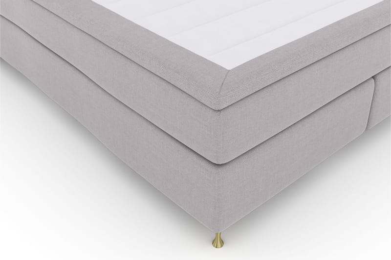Select No 6 Komplet Sengepakke 210x210 Medium Memory/Pocket - Lysegrå/Guld - Møbler - Senge - Komplet sengepakke