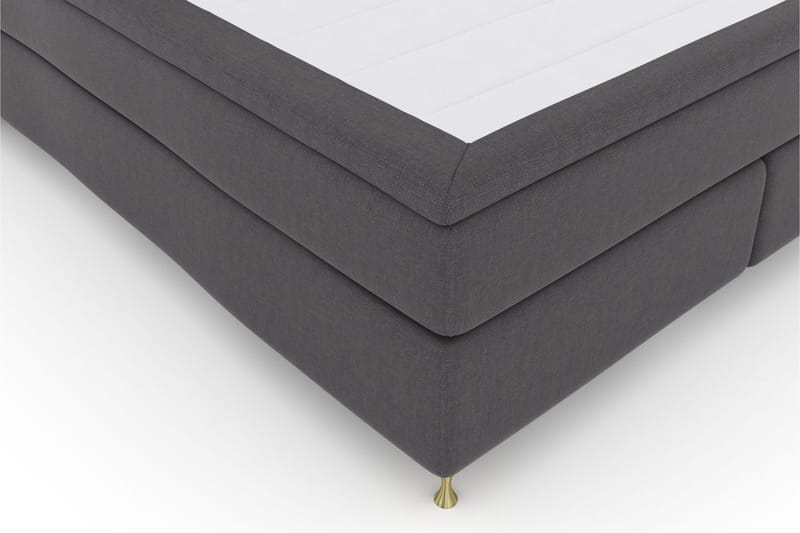 Select No 6 Komplet Sengepakke 210x210 Medium Memory/Pocket - Mørkegrå/Guld - Møbler - Senge - Komplet sengepakke