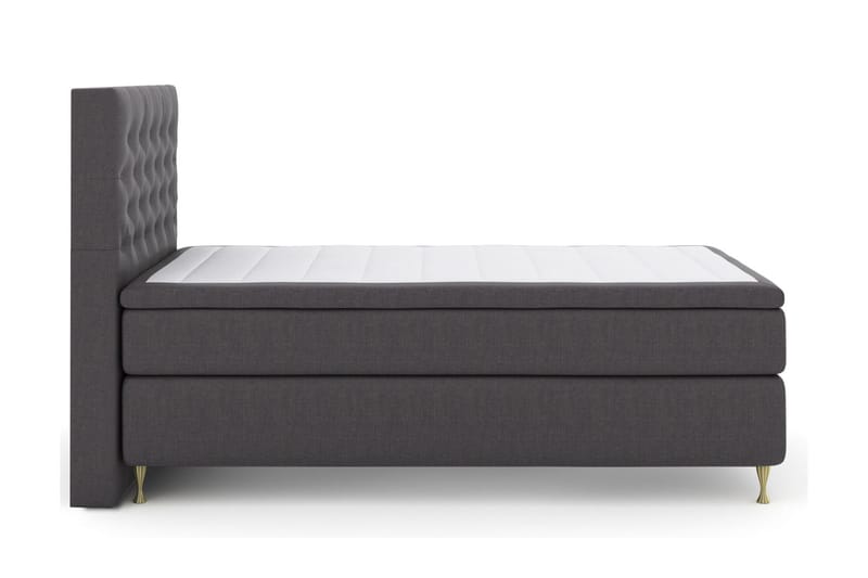 Select No 6 Kontinentalseng 120x200 hård Latex/Memory - mørkegrå - Møbler - Senge - Kontinentalsenge