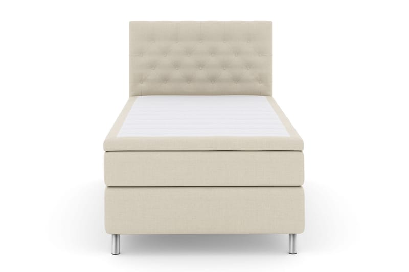 Select No 6 Kontinentalseng 120x200 hård Memory/Pocket - Beige/metal - Møbler - Senge - Kontinentalsenge