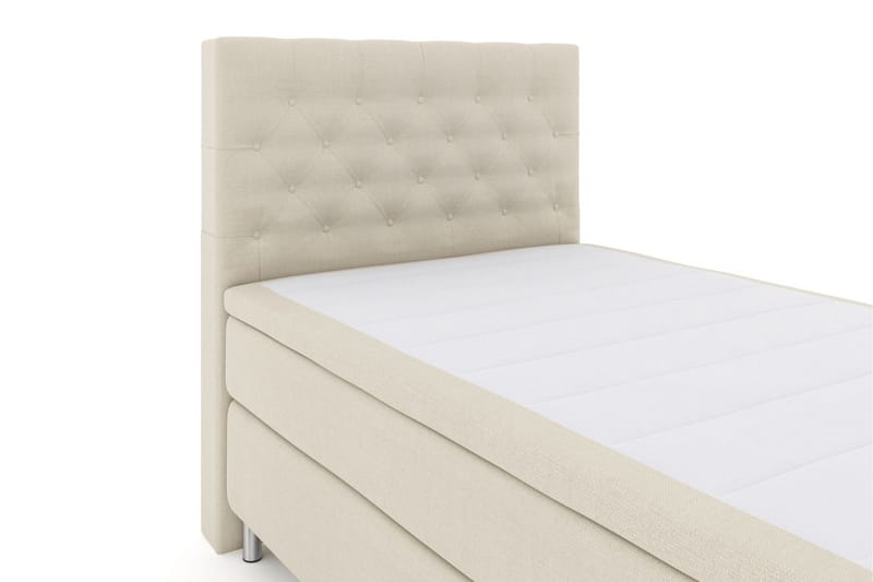 Select No 6 Kontinentalseng 120x200 hård Memory/Pocket - Beige/metal - Møbler - Senge - Kontinentalsenge