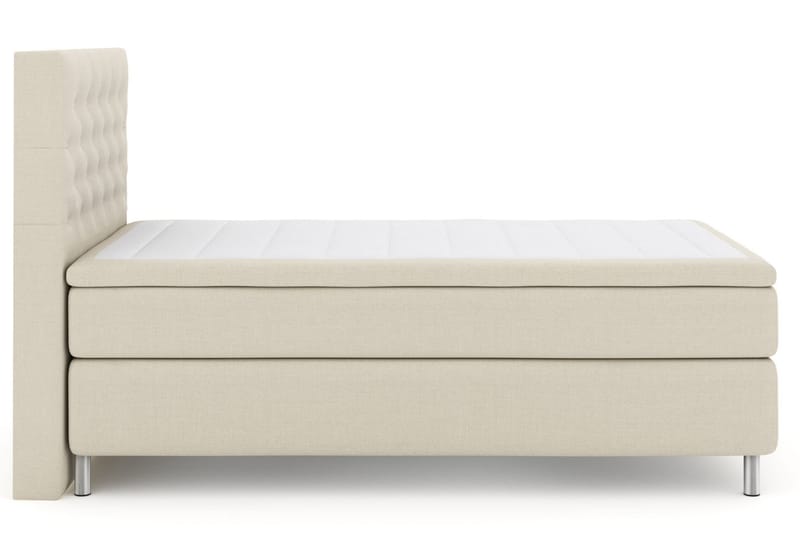 Select No 6 Kontinentalseng 120x200 hård Memory/Pocket - Beige/metal - Møbler - Senge - Kontinentalsenge