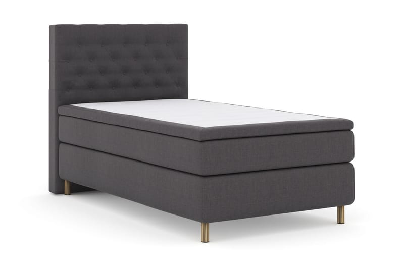 Select No 6 Kontinentalseng 120x200 hård Memory/Pocket - mørkegrå/kobber - Møbler - Senge - Kontinentalsenge