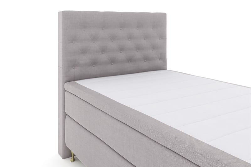 Select No 6 Kontinentalseng 120x200 hård Watergel - lysegrå - Møbler - Senge - Kontinentalsenge