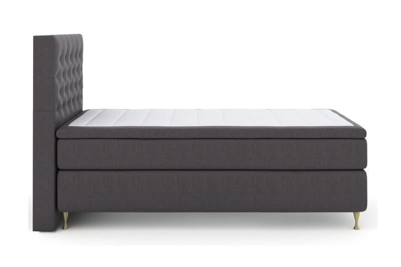 Select No 6 Kontinentalseng 120x200 hård Watergel - mørkegrå - Møbler - Senge - Kontinentalsenge