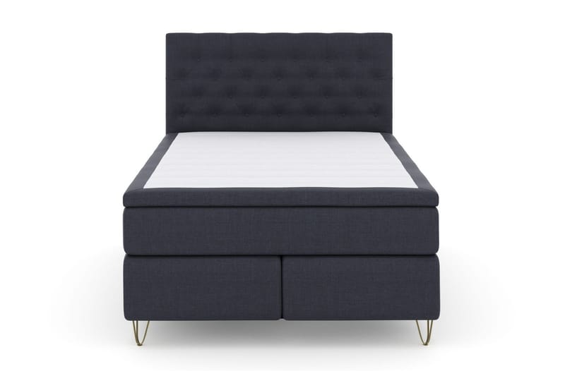 Select No 6 Kontinentalseng 140x200 hård/Medium Latex/Memory, Blå/metal V-Form