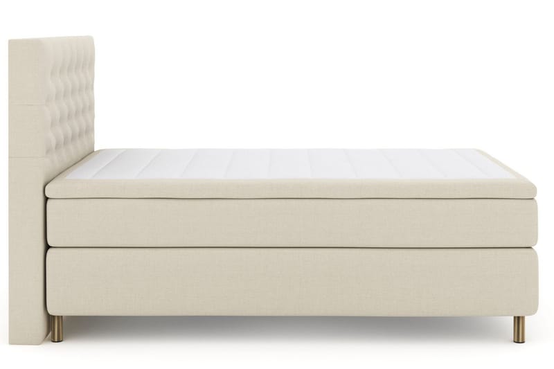 Select No 6 Kontinentalseng 140x200 hård/medium Memory/Pocke, Beige/kobber