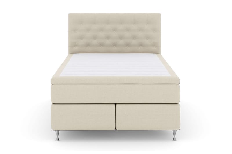 Select No 6 Kontinentalseng 140x200 hård/medium Memory/Pocke - Beige/sølv - Møbler - Senge - Kontinentalsenge