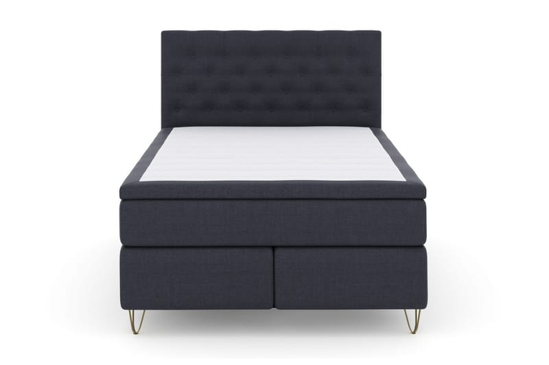 Select No 6 Kontinentalseng 140x200 hård/medium Memory/Pocke, Blå/metal V-Form