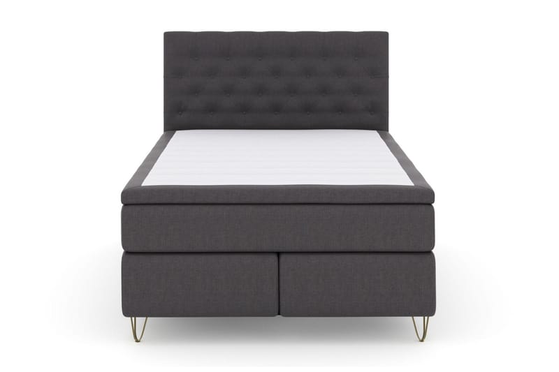 Select No 6 Kontinentalseng 140x200 Medium Latex/Memory - mørkegrå/metal V-Form - Møbler - Senge - Kontinentalsenge