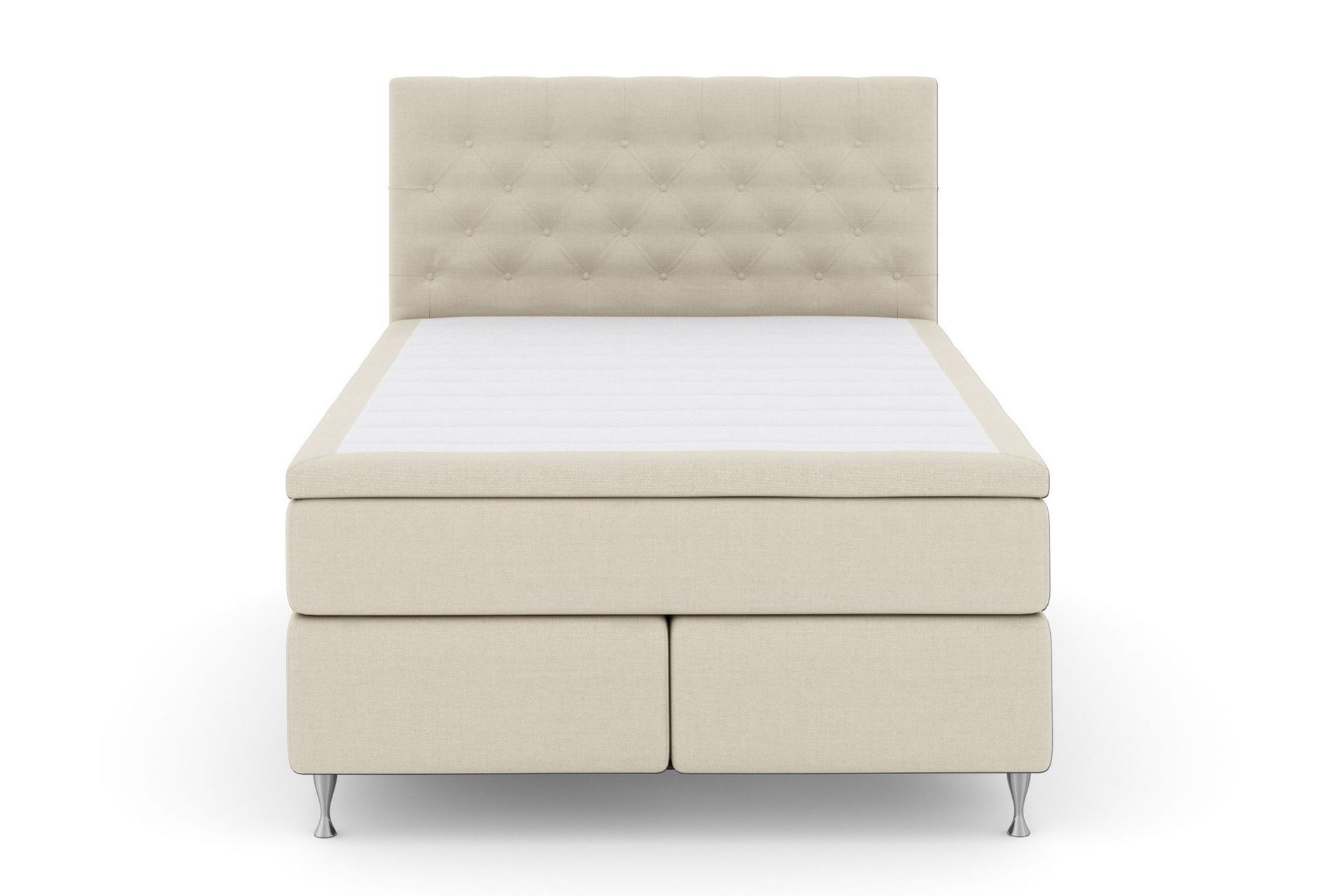 Select No 6 Kontinentalseng 160x200 hård/Medium Latex/Memory - Beige/sølv - Møbler - Senge - Kontinentalsenge