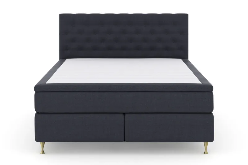 Select No 6 Kontinentalseng 180x200 hård Latex/Memory - Blå/Guld - Møbler - Senge - Kontinentalsenge