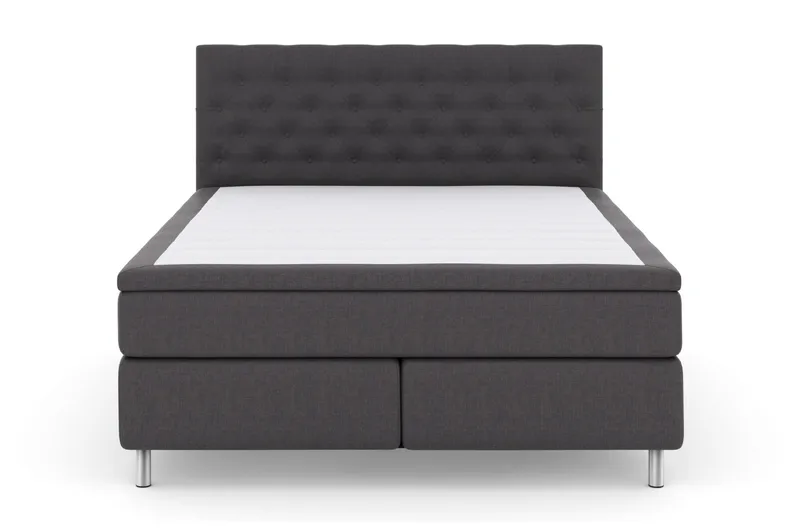 Select No 6 Kontinentalseng 180x200 hård Latex/Memory - mørkegrå/metal - Møbler - Senge - Kontinentalsenge