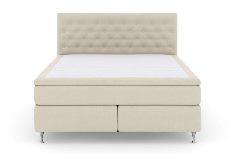 Select No 6 Kontinentalseng 180x200 hård/medium Memory/Pocke, Beige/sølv