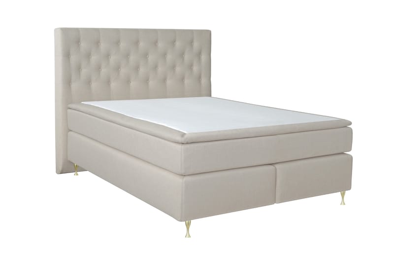 Select No 6 Kontinentalseng 210x210 hård Memory/Pocket - Beige/Guld - Møbler - Senge - Kontinentalsenge